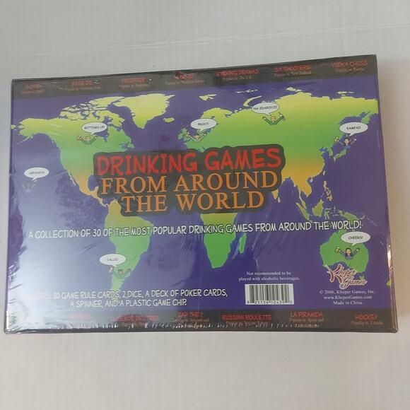 Drinking Games From Around The World NIB Sealed Holiday Party Family Christmas - Picture 2 of 5